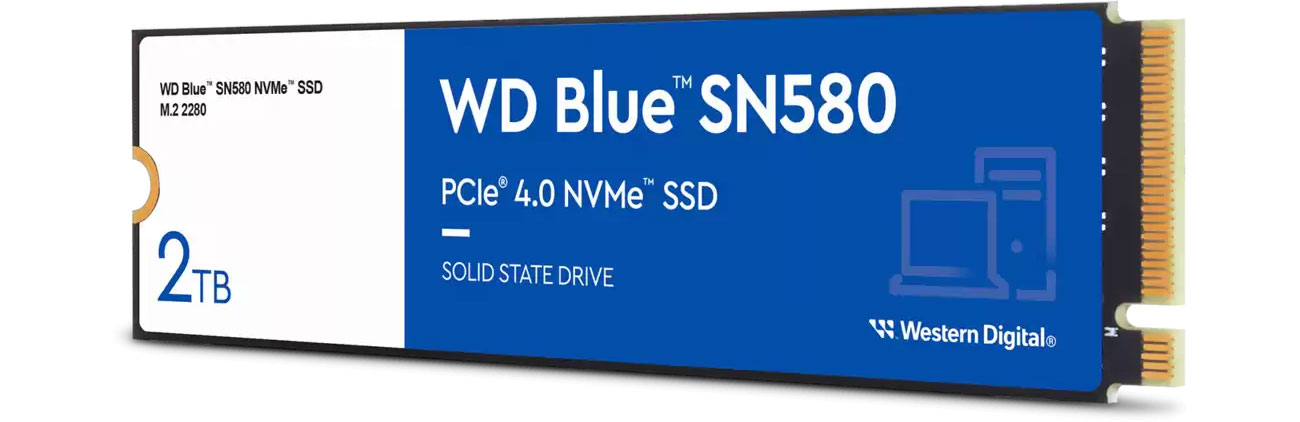 WD 2 TB M.2 PCIe Gen4 NVMe Blue SN580