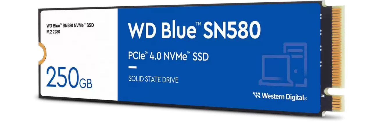 WD 250GB M.2 PCIe Gen4 NVMe Blue SN580