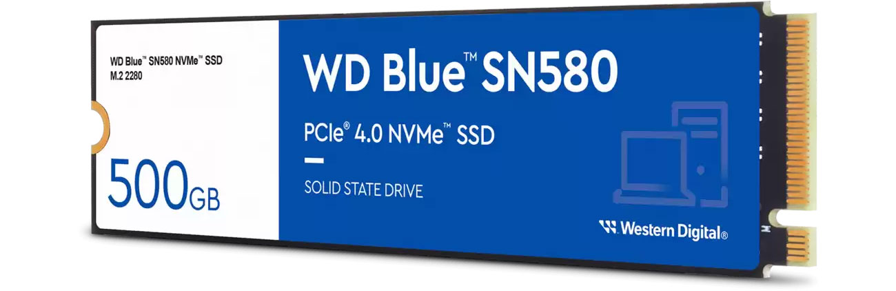 WD 500 GB M.2 PCIe Gen4 NVMe Blue SN580