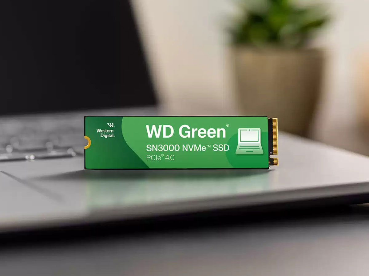 SSD M.2 WD Green SN3000 PCIe Gen4 NVMe - Lifestyle-Grafik