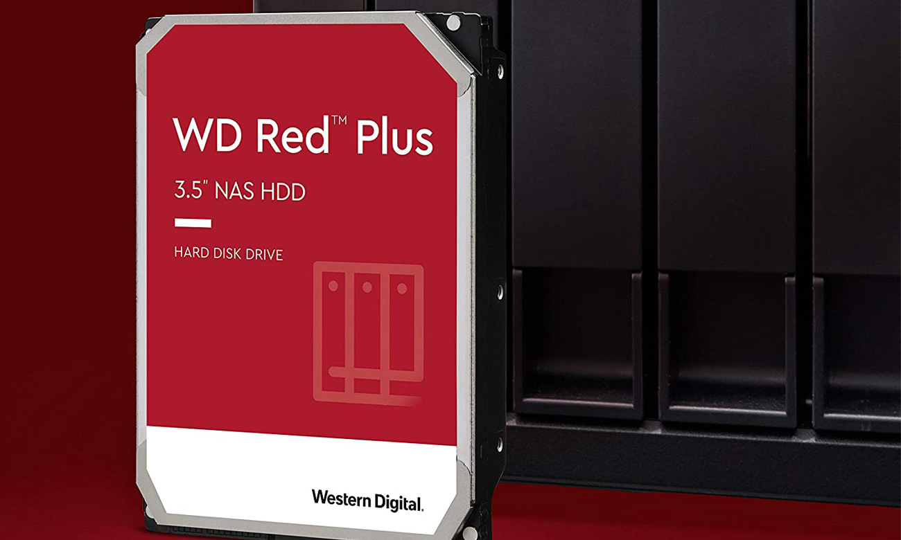 Dysk HDD 3,5'' WD Red Plus NAS - Stworzony dla optymalnej wydajności w środowiskach NAS