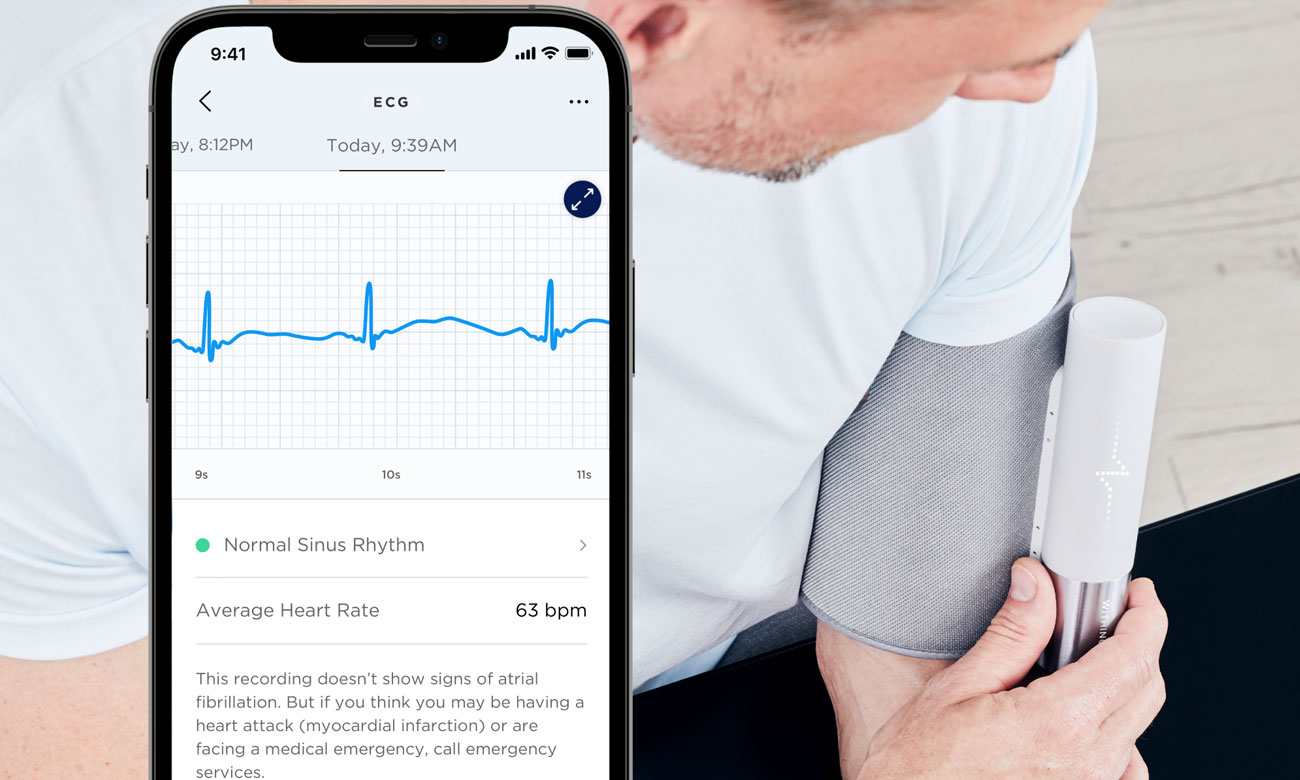 Kabelloses Blutdruckmessgerät mit EKG-Funktion Withings BPM Core - Blutdruckmessung