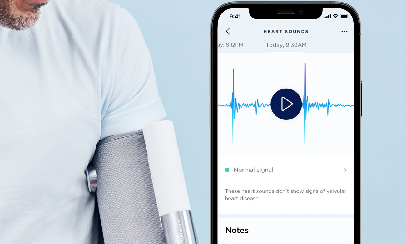 Kabelloses Blutdruckmessgerät mit EKG-Funktion Withings BPM Core - Elektronisches Stethoskop
