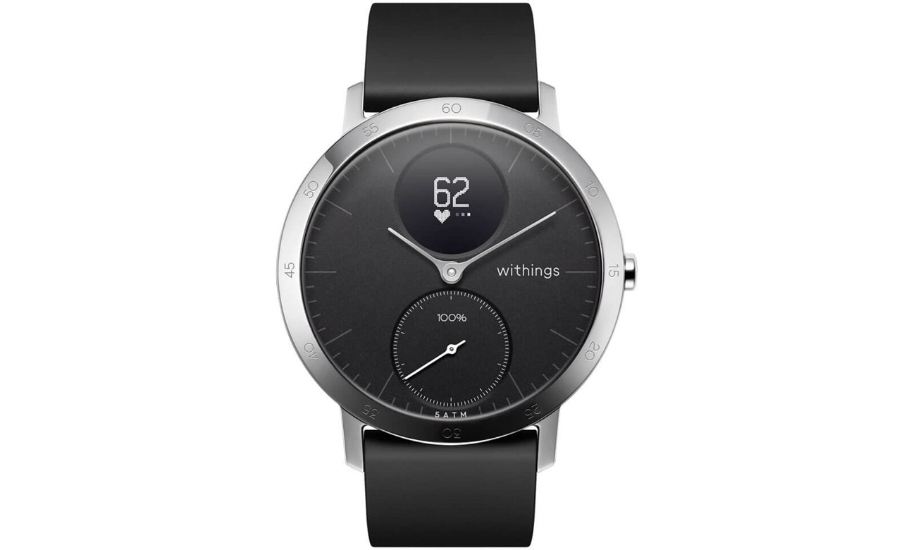 Inteligentny zegarek Withings Steel HR 40 mm Czarny