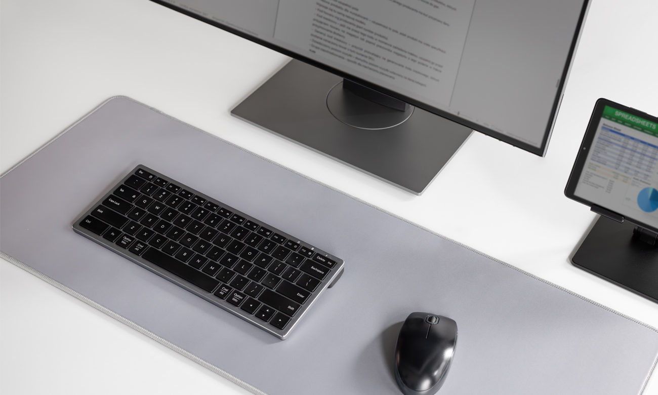 x-kom Alu Keys Mini Black Ansicht von oben im Winkel