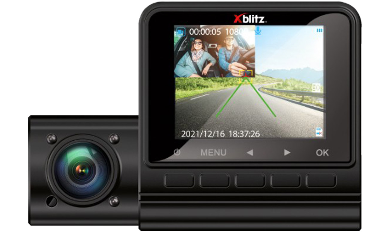 Wideorejestrator Xblitz Dual View - Widok od tyłu