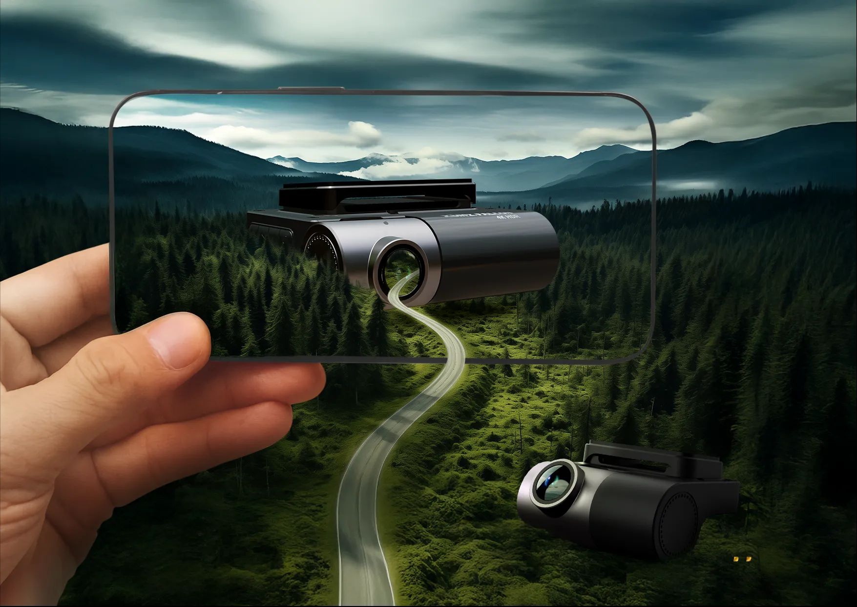 Handy in der Hand und Xblitz Falcon