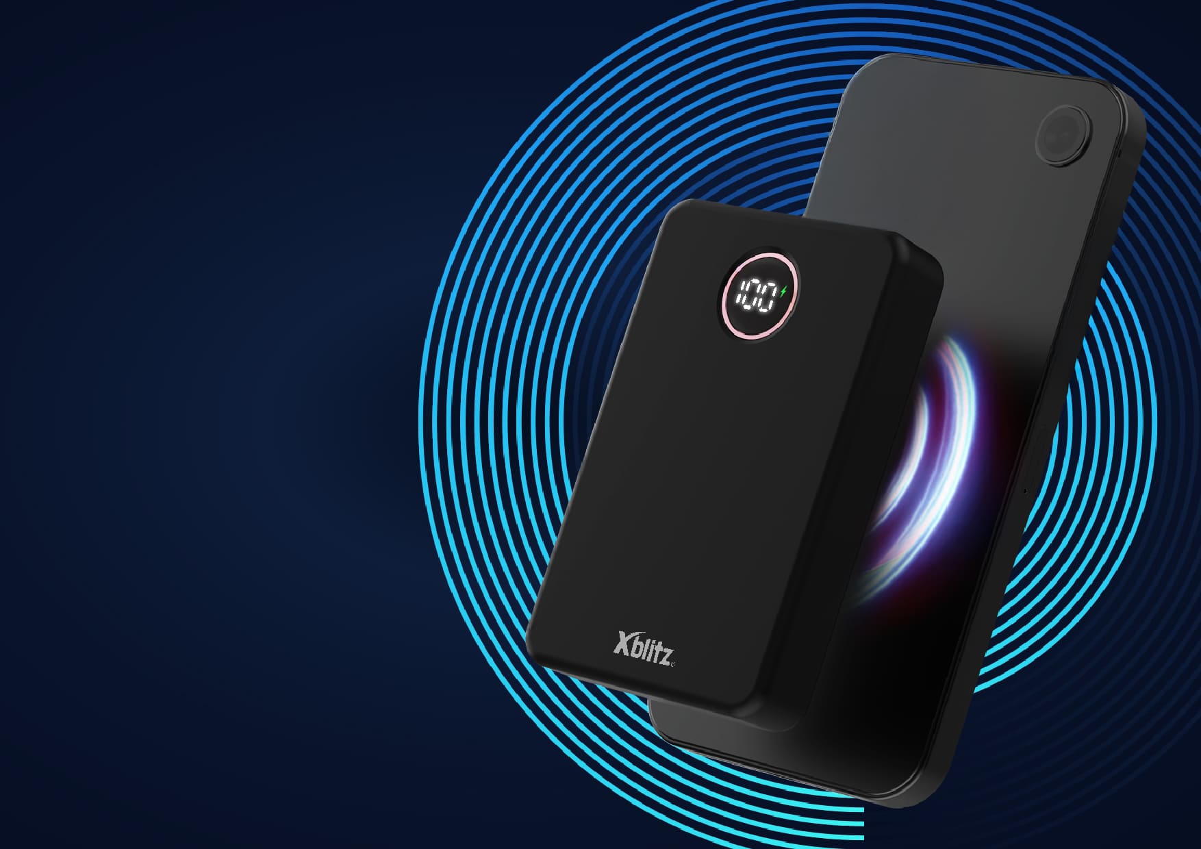 Xblitz Magboost - Kompakter Powerbank mit magnetischer Befestigung