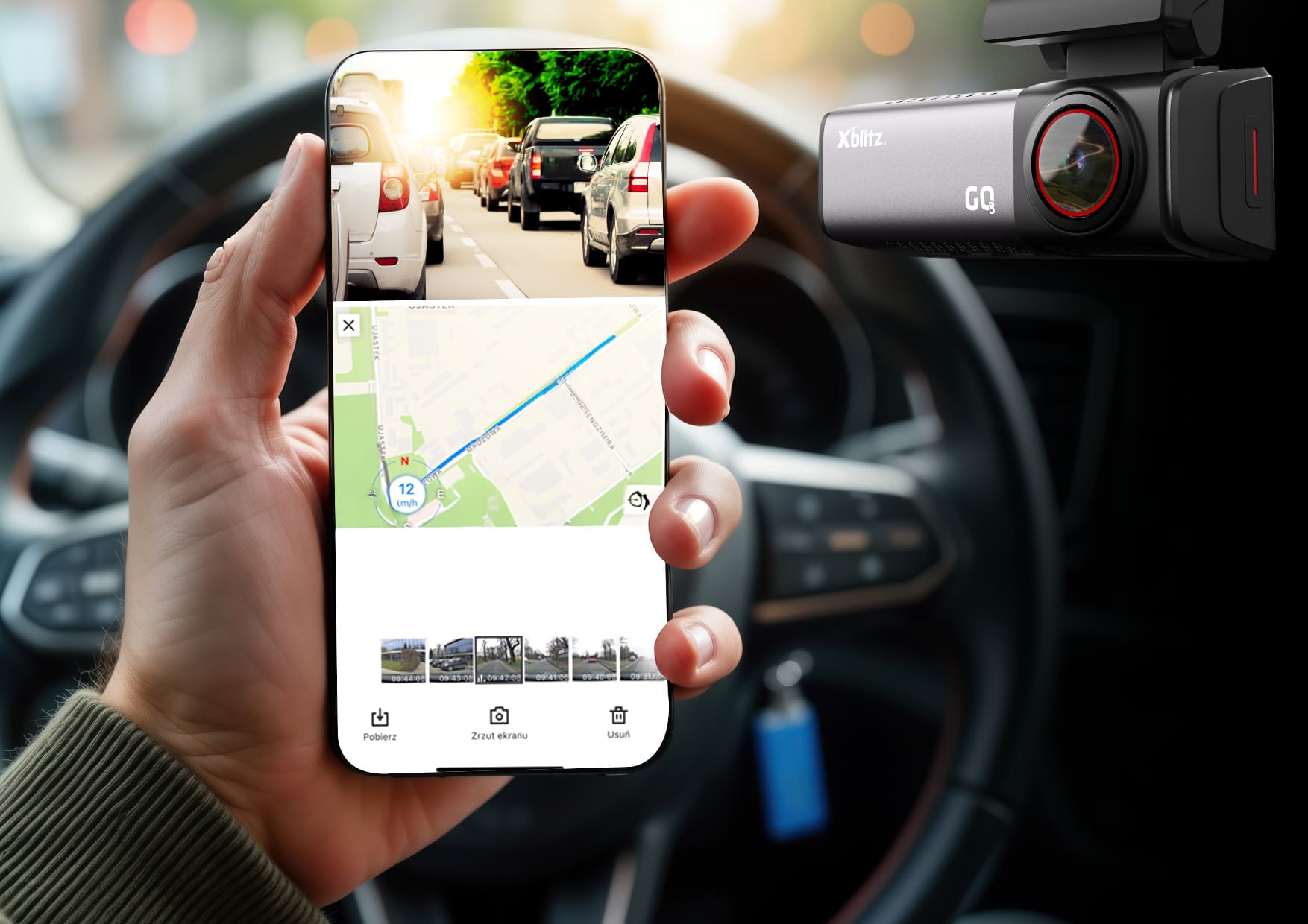 Xblitz GO3 – Dashcam UHD 4K mit GPS und WIFI