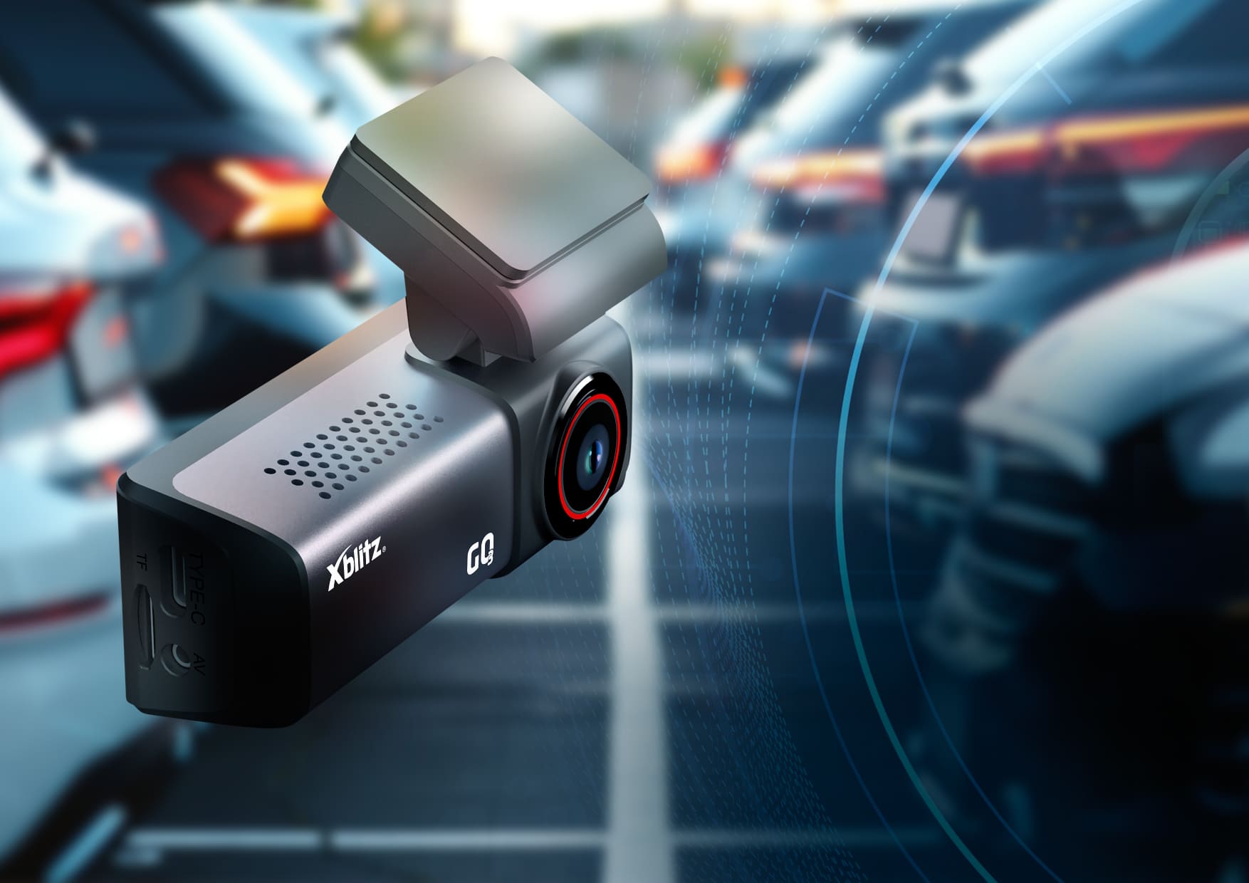 Xblitz GO3 – Dashcam UHD 4K mit GPS und WIFI