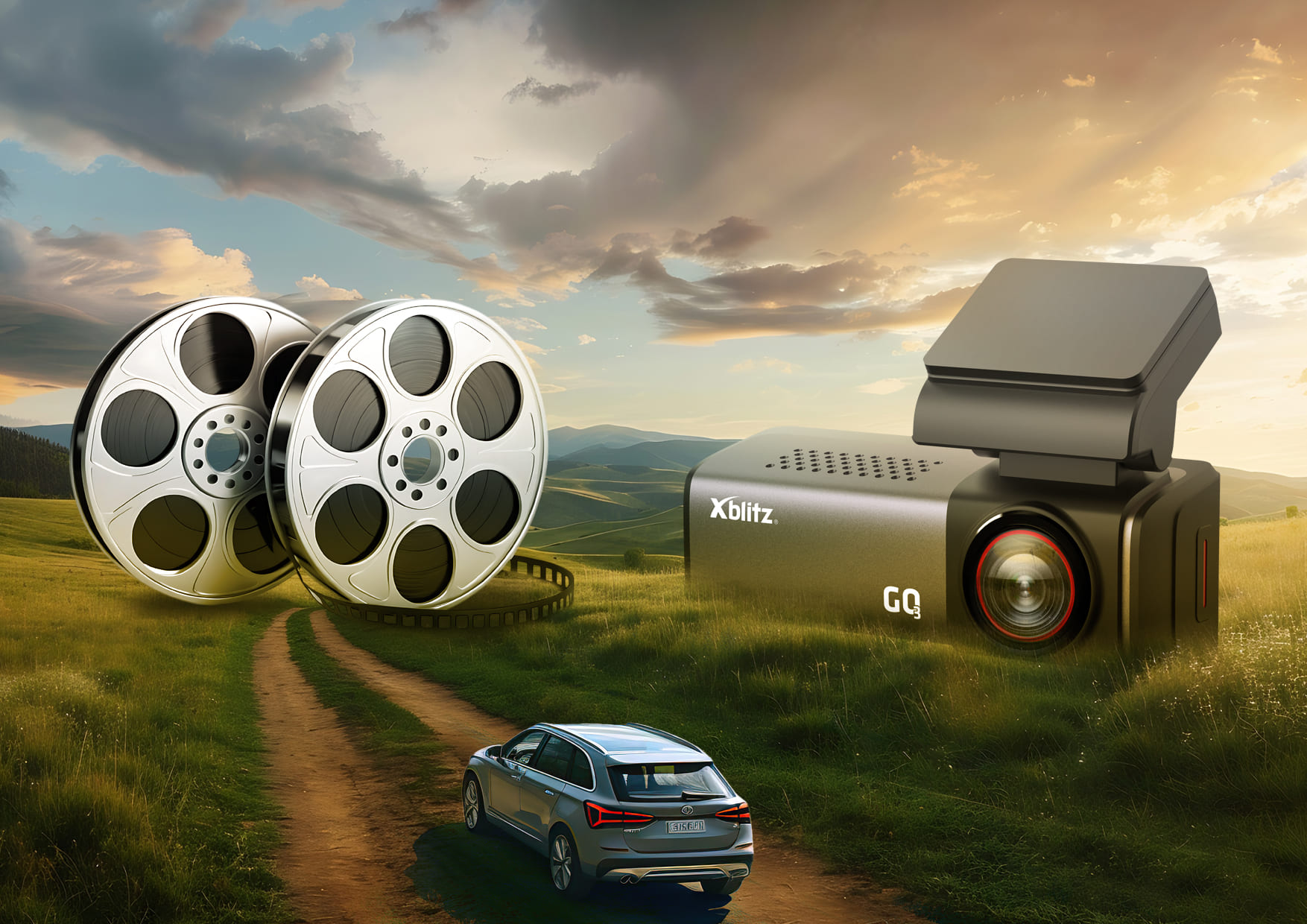 Xblitz GO3 – Dashcam UHD 4K mit GPS und WIFI
