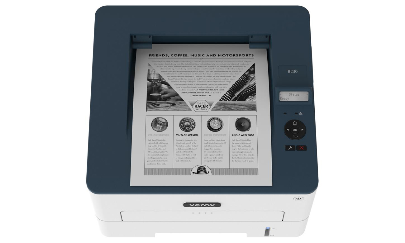 Xerox B230 Ansicht von oben