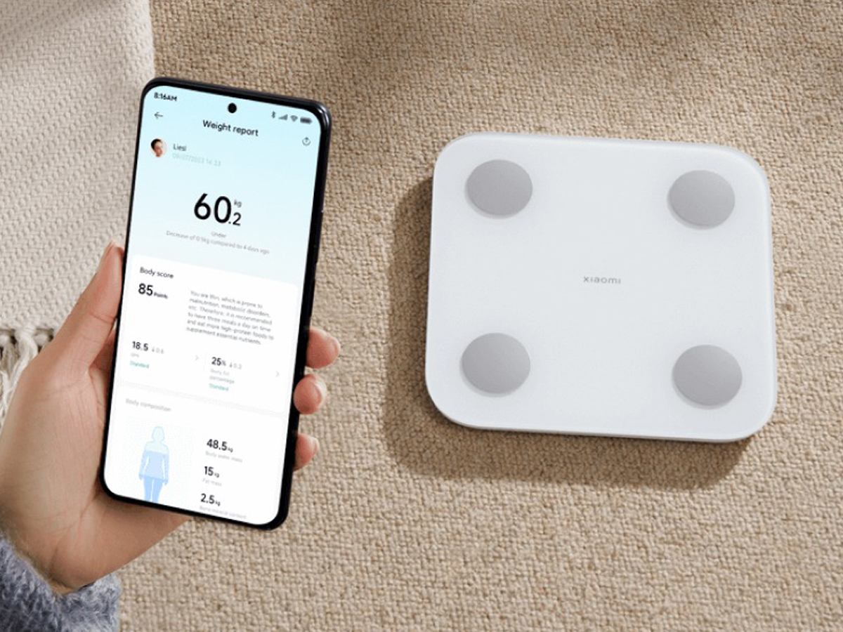 Intelligente Badezimmerwaage Xiaomi Mi Body Composition Scale S400 - Lifestyle-Grafik