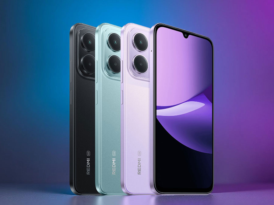 Xiaomi Redmi 15C 5G Bildschirm und Rückseite des Gehäuses