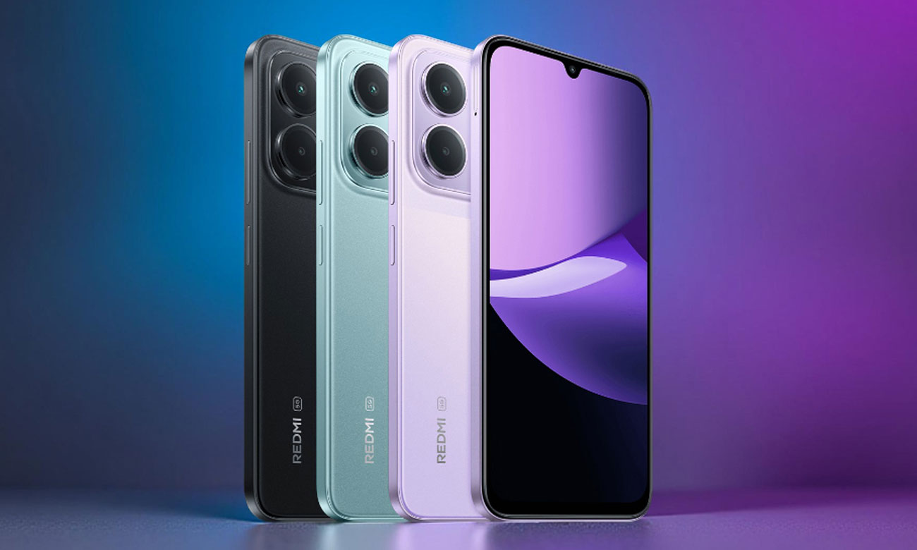 Xiaomi Redmi 15C 5G Bildschirm und Rückseite des Gehäuses