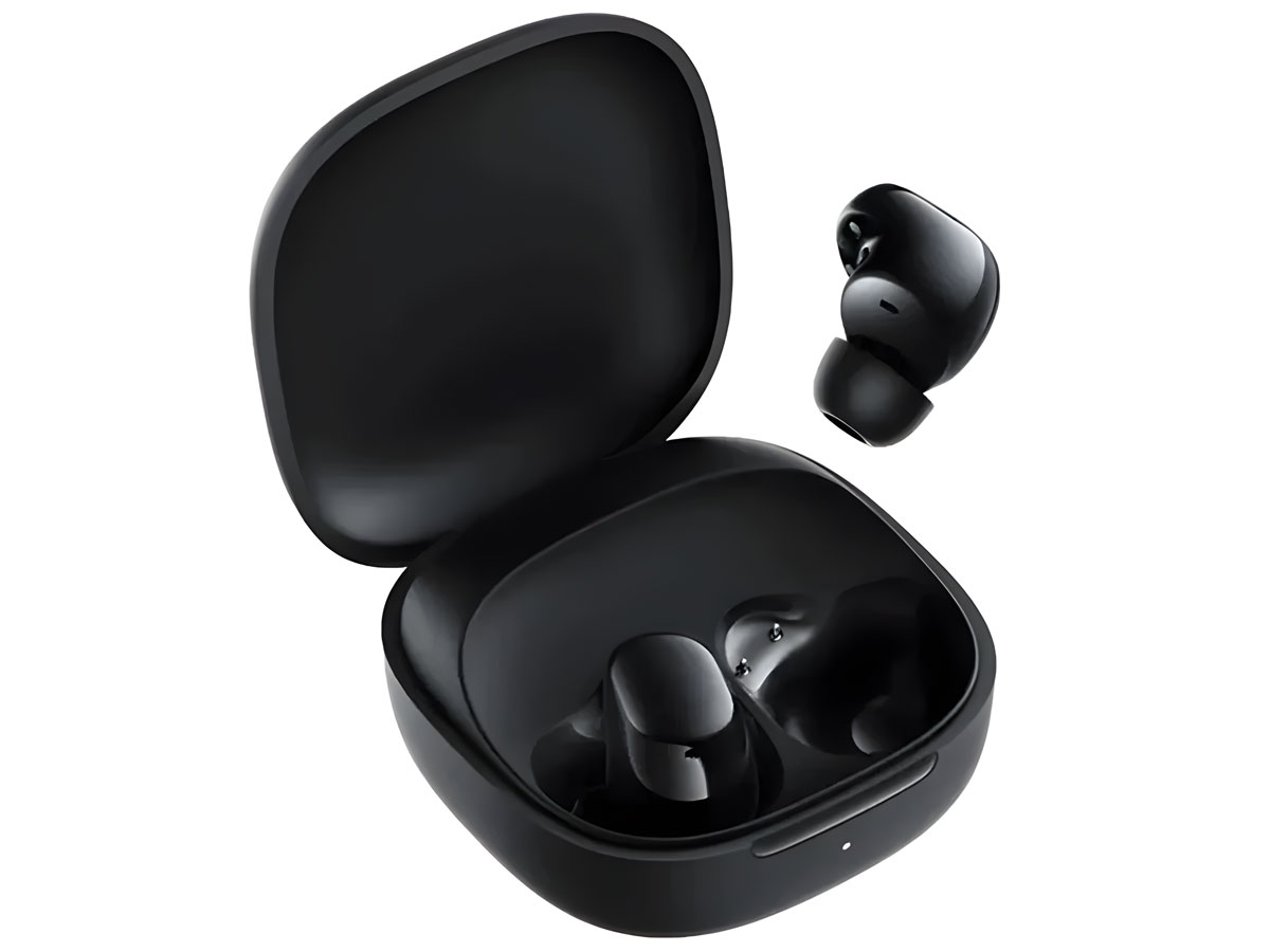 Xiaomi Redmi Buds 6 Play Schwarz - Ansicht von vorne im Winkel