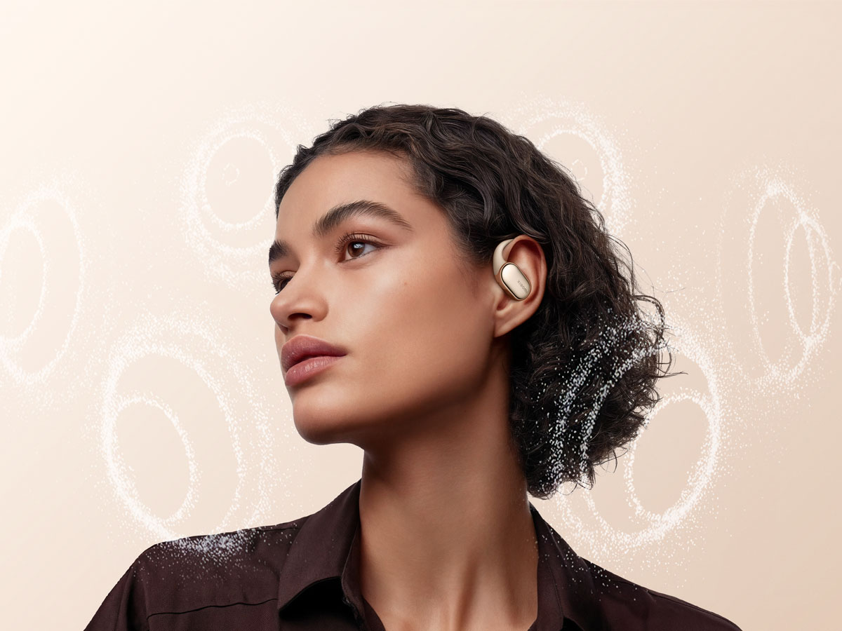 Drahtlose Xiaomi OpenWear Stereo Pro Sand Gold Kopfhörer - Lifestyle-Grafik