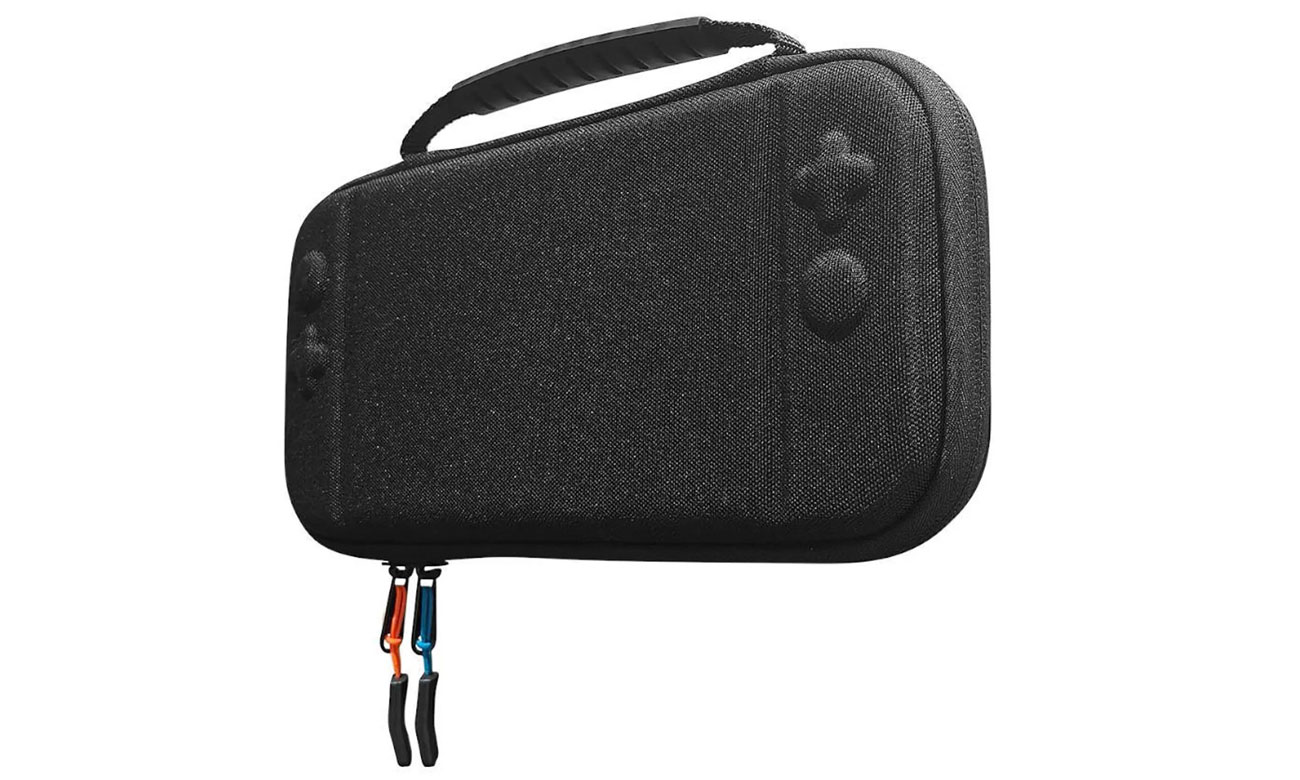 Etui YAXO Scutum für NS/NS2 Techno Black - Ansicht von vorne im Winkel