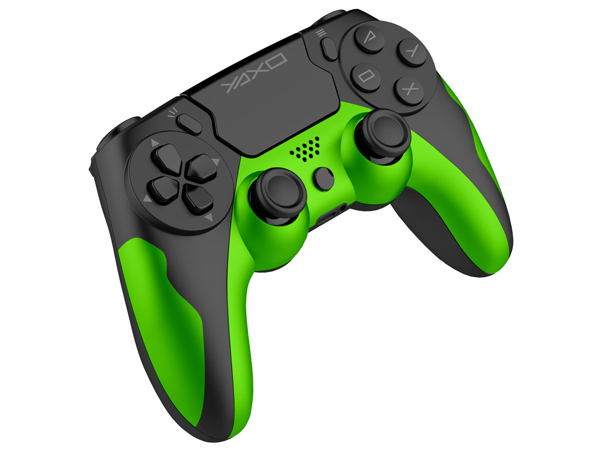 YAXO HORNET FURY Matrix Green Controller - Vorderansicht schräg
