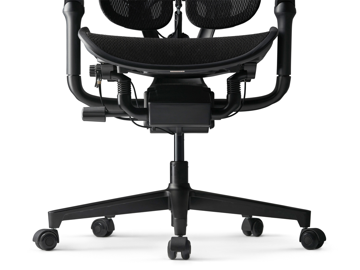 Ergonomischer Stuhl Yumisu 1010 Schwarz - Weiche Gummiräder