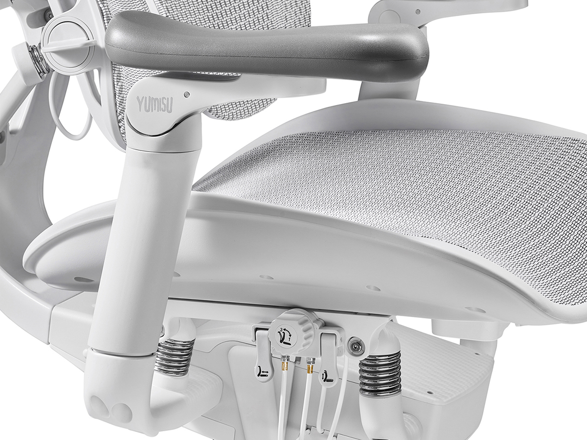 Ergonomischer Stuhl Yumisu 1010 Weiß - Steuerung so einfach wie nie mit ErgoMultiControl