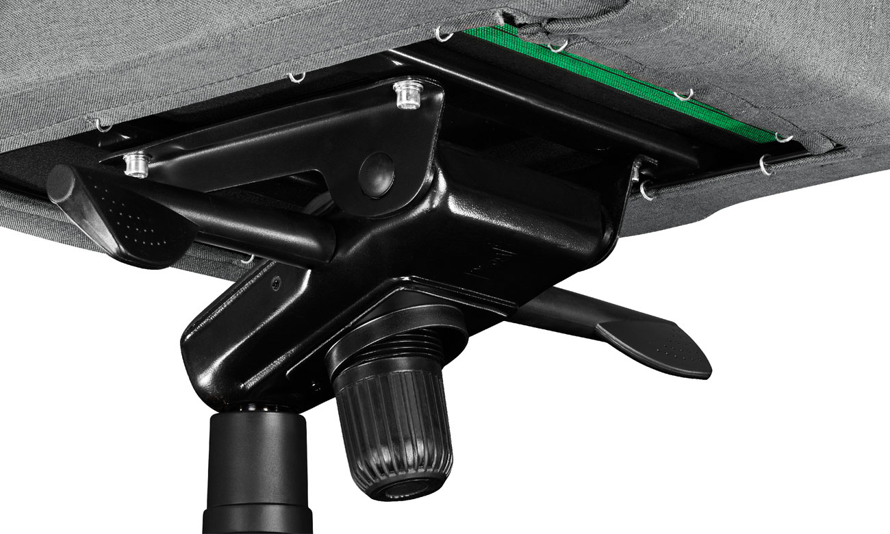 Gamingstuhl Yumisu 2049 Hellgrau-Schwarz Stoff - Widerstandsfähige und solide Konstruktion