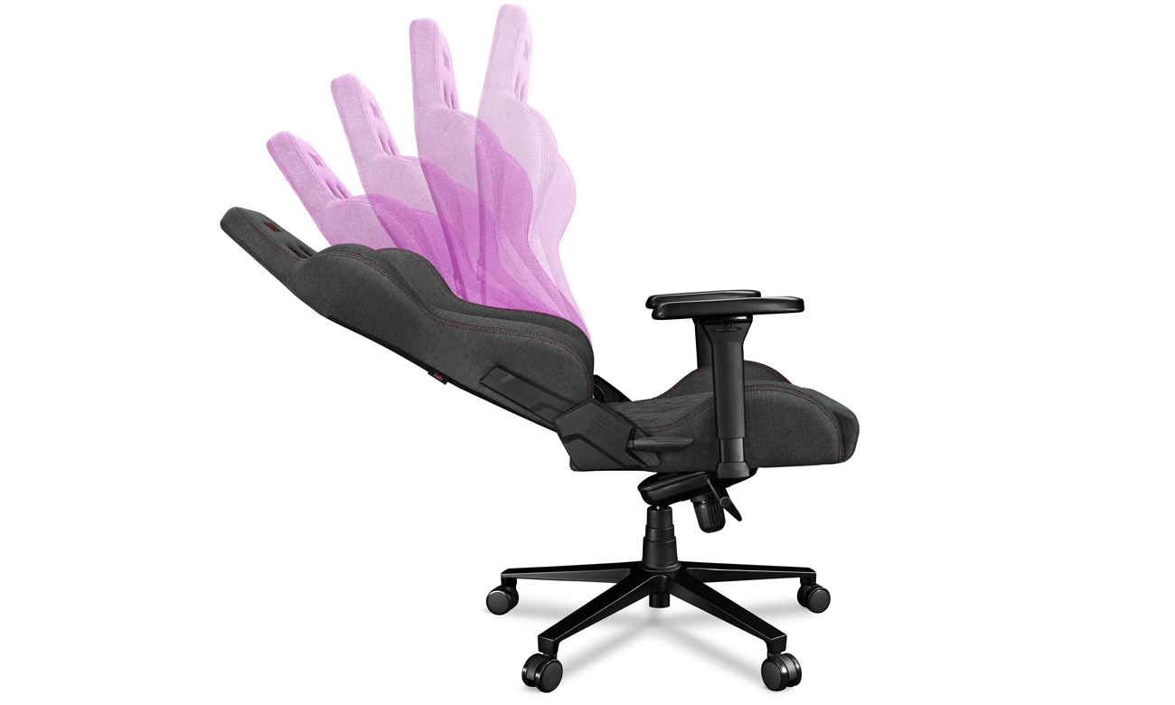 Fotel gamingowy Yumisu 2050 Magnetic Ciemnoszaro-Czerwony (Tkanina) - Mechanizm ergomultiblock