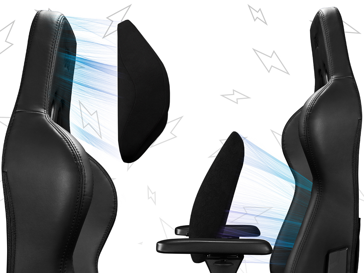 Gaming-Stuhl Yumisu 2050 Magnetic Schwarz - MagnetLink-Technologie