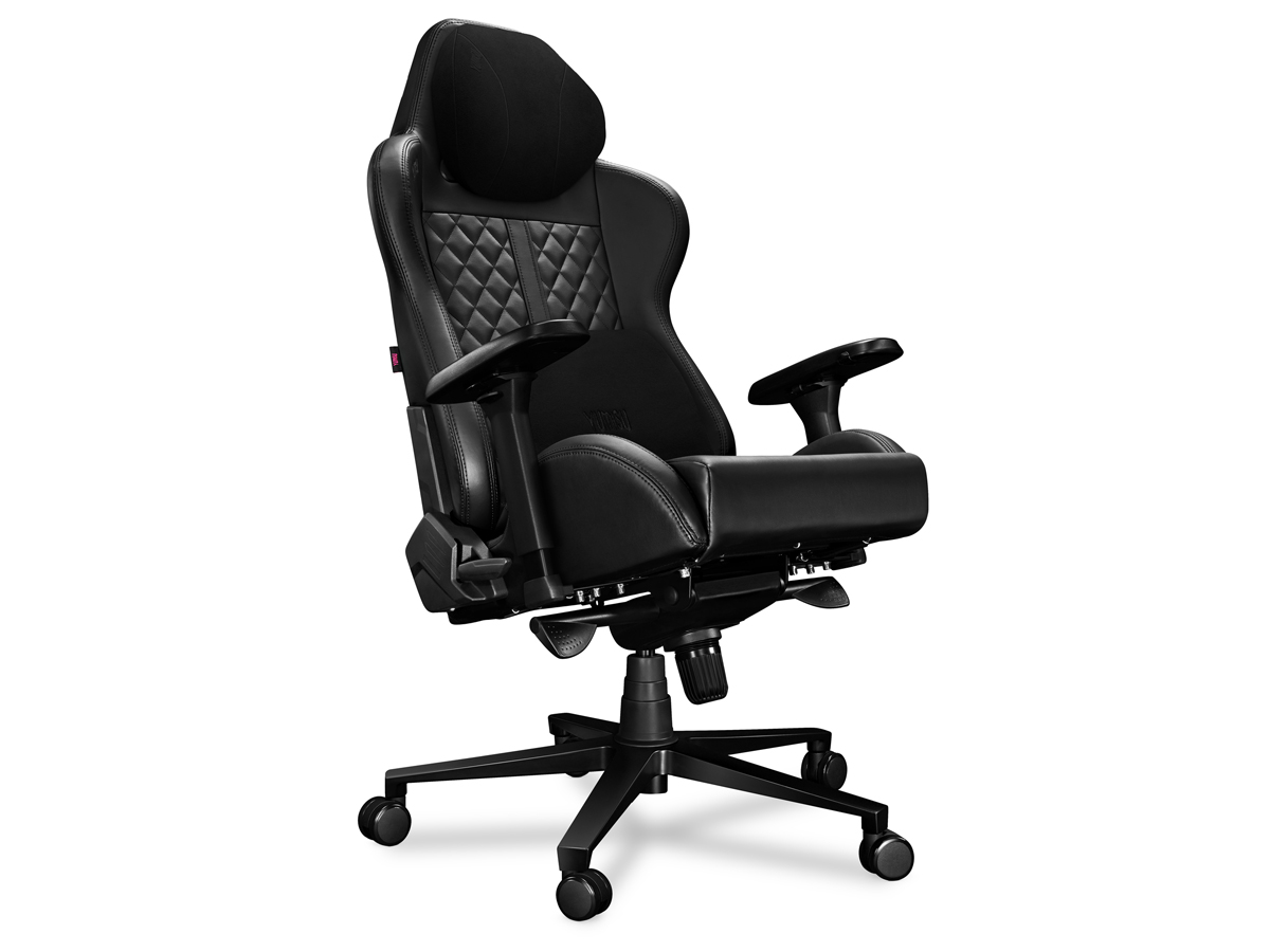 Gaming-Stuhl Yumisu 2050 Magnetic Schwarz - Frontansicht im Winkel