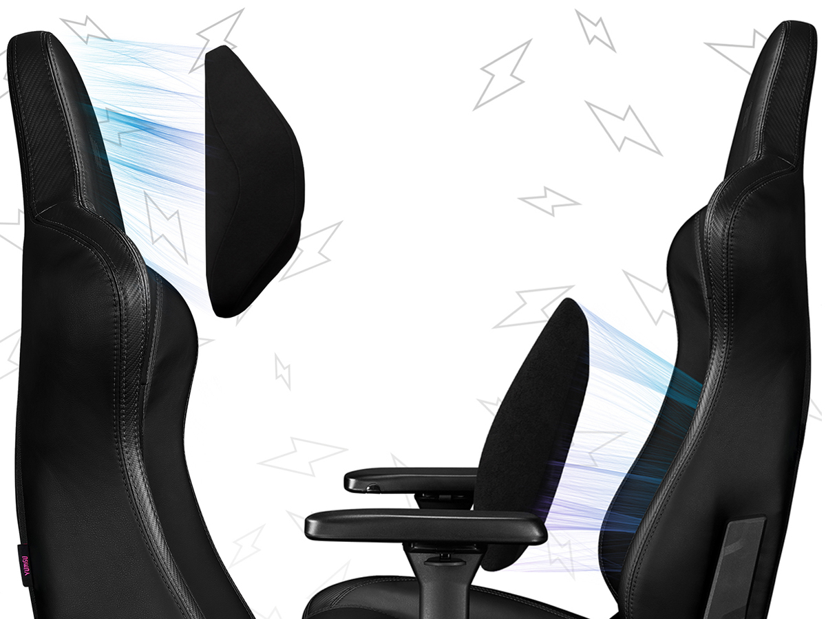 Gaming-Stuhl Yumisu 2052 Magnetic Schwarz - MagnetLink-Technologie