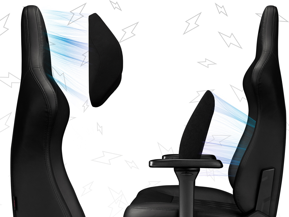 Gamingstuhl Yumisu 2053 Magnetic Schwarz - MagnetLink-Technologie