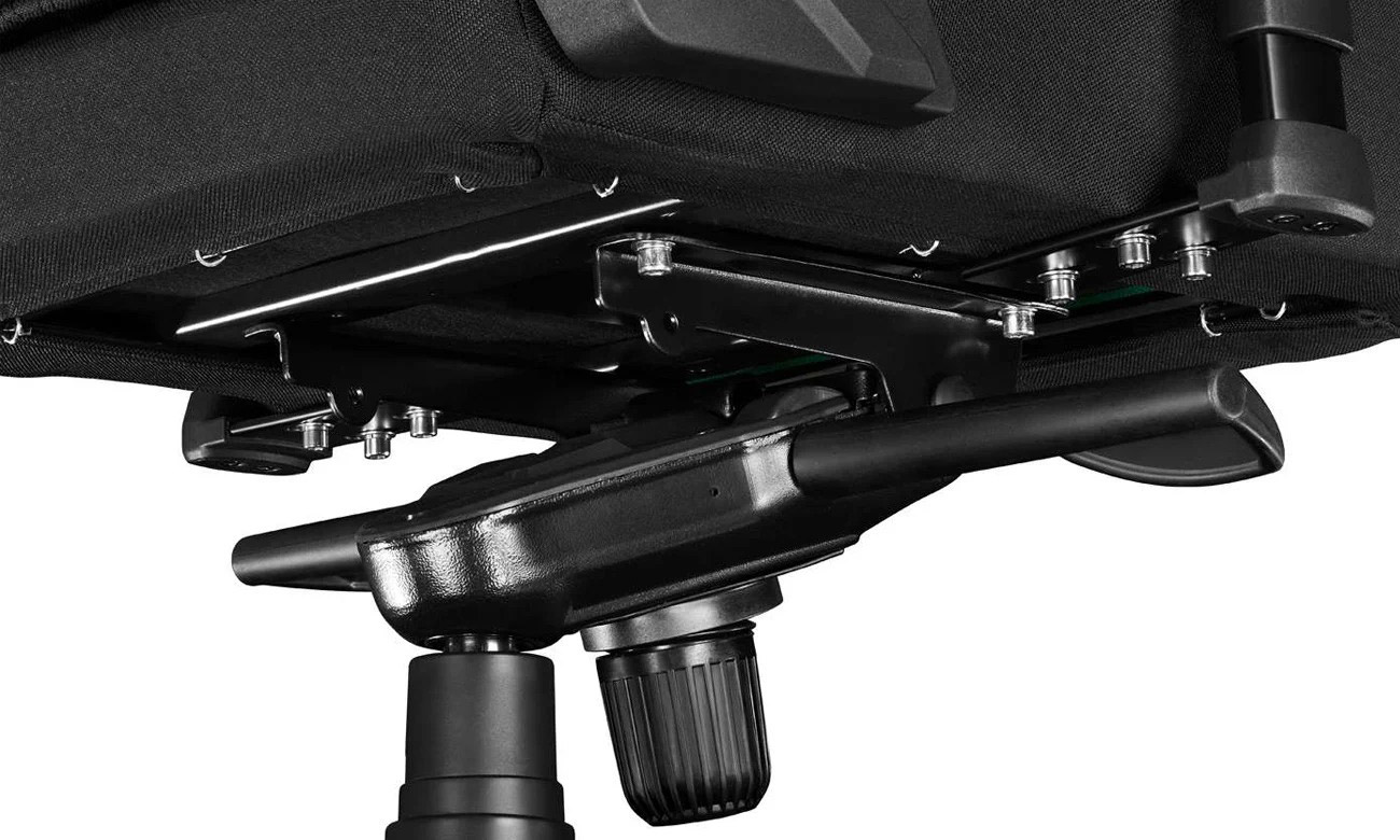 Fotel gamingowy Yumisu 2053 Tkanina Ciemnoszaro-czarny - Trwała i wygodna konstrukcja