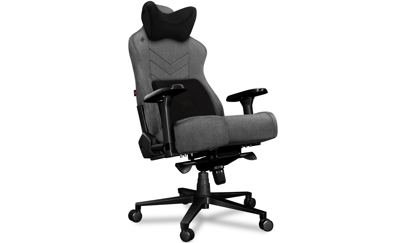 Gaming-Stuhl Yumisu 2053 Stoff Hellgrau-Schwarz - Ergomultiblock-Mechanismus