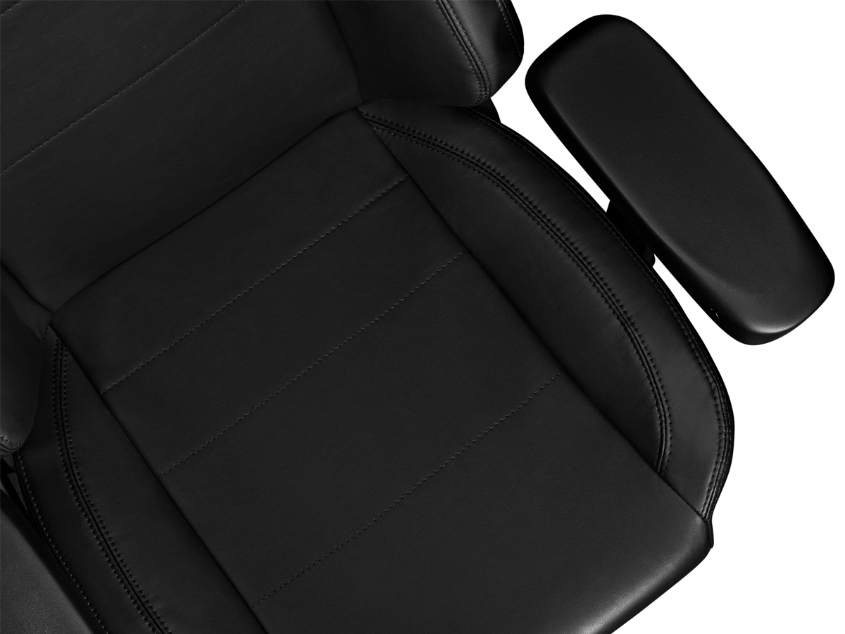 Gaming-Stuhl Yumisu 2054 Magnetic Schwarz - Nahaufnahme der Sitzfläche