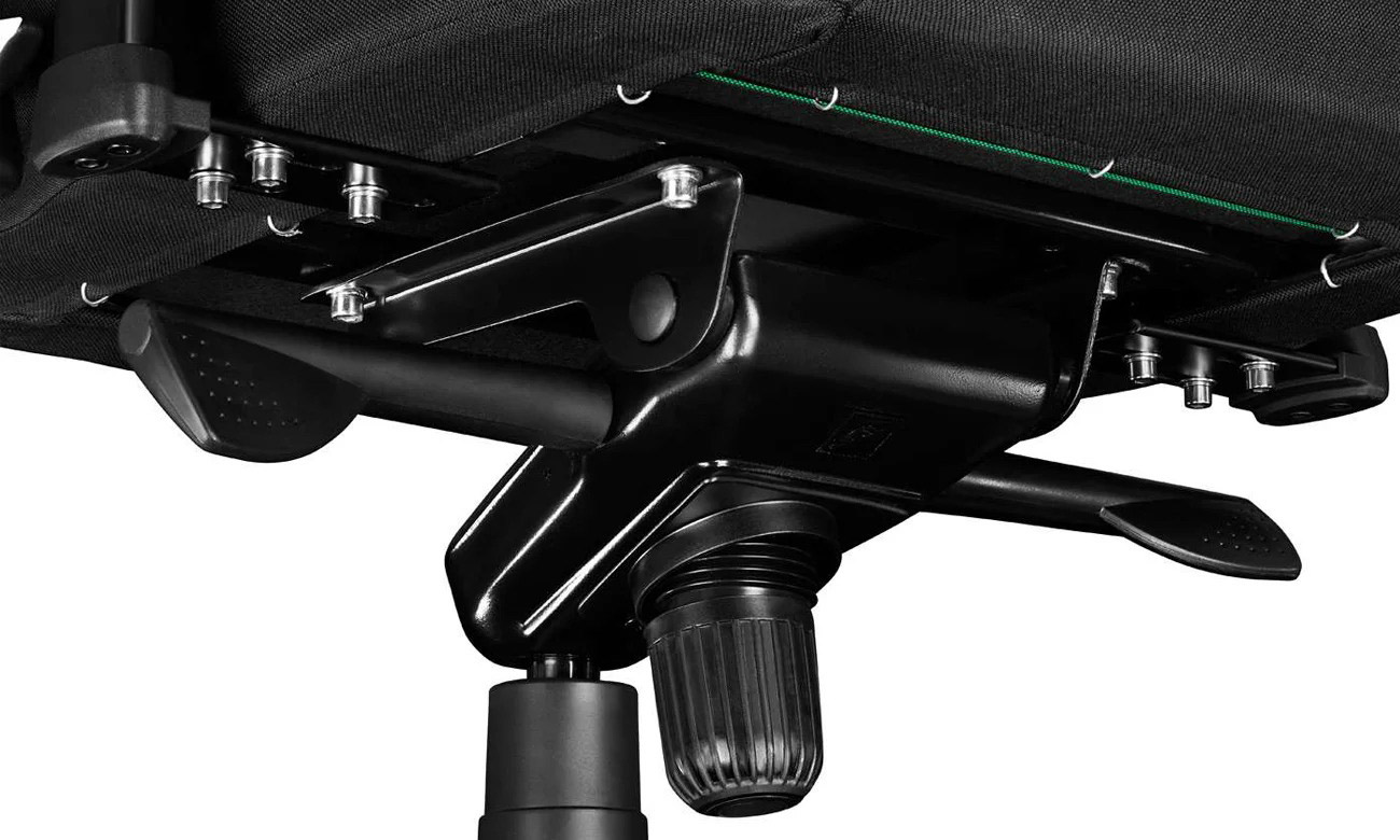 Gaming-Stuhl Yumisu 2054 Dunkelgrau-Schwarz Stoff - Solide Basis