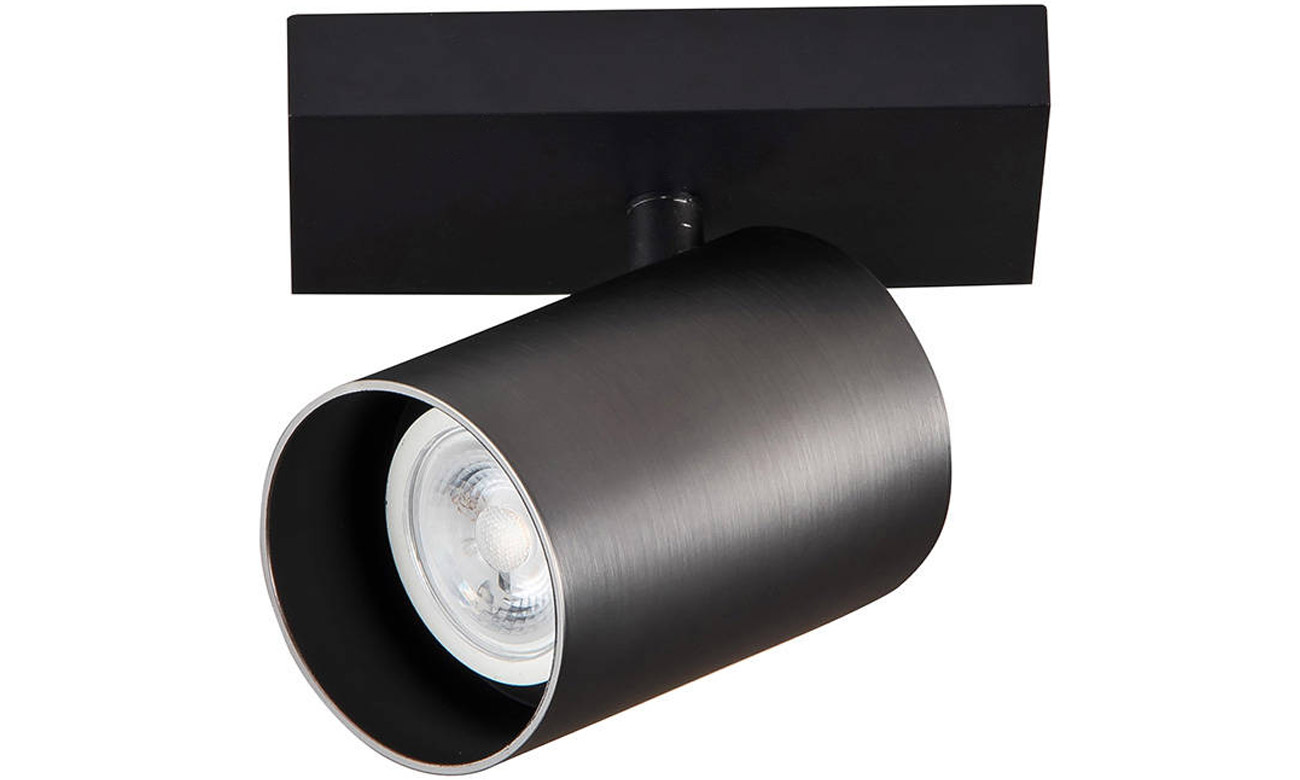 Yeelight Spotlight Leuchte (1 Glühbirne) Schwarz - Vorderansicht aus einem Winkel