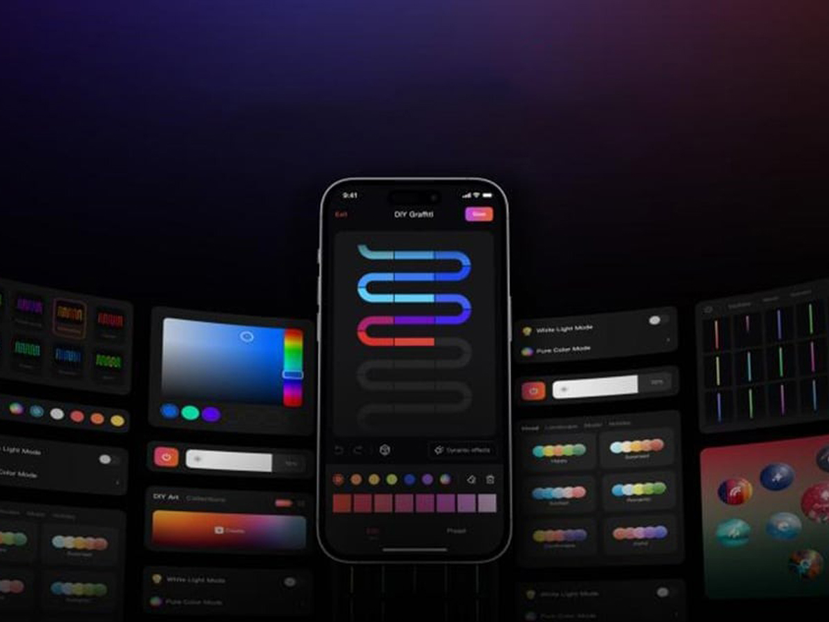 Yeelight LED RGBIC Basic Strip Lights - Lifestyle-Grafik