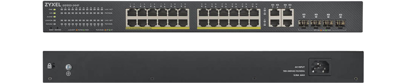 Zyxel 28p GS1920-24HPv2 Switch