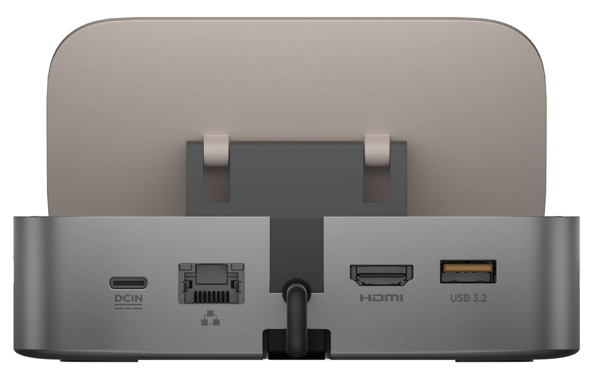 ZOTAC Gaming Docking Station - Rückansicht, sichtbare Anschlüsse