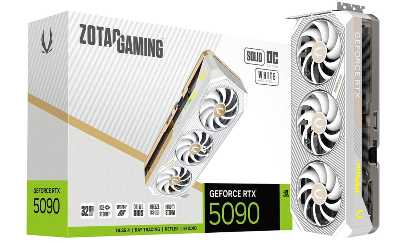 Zotac GeForce RTX 5090 Solid OC White 32 GB GDDR7 DLSS4