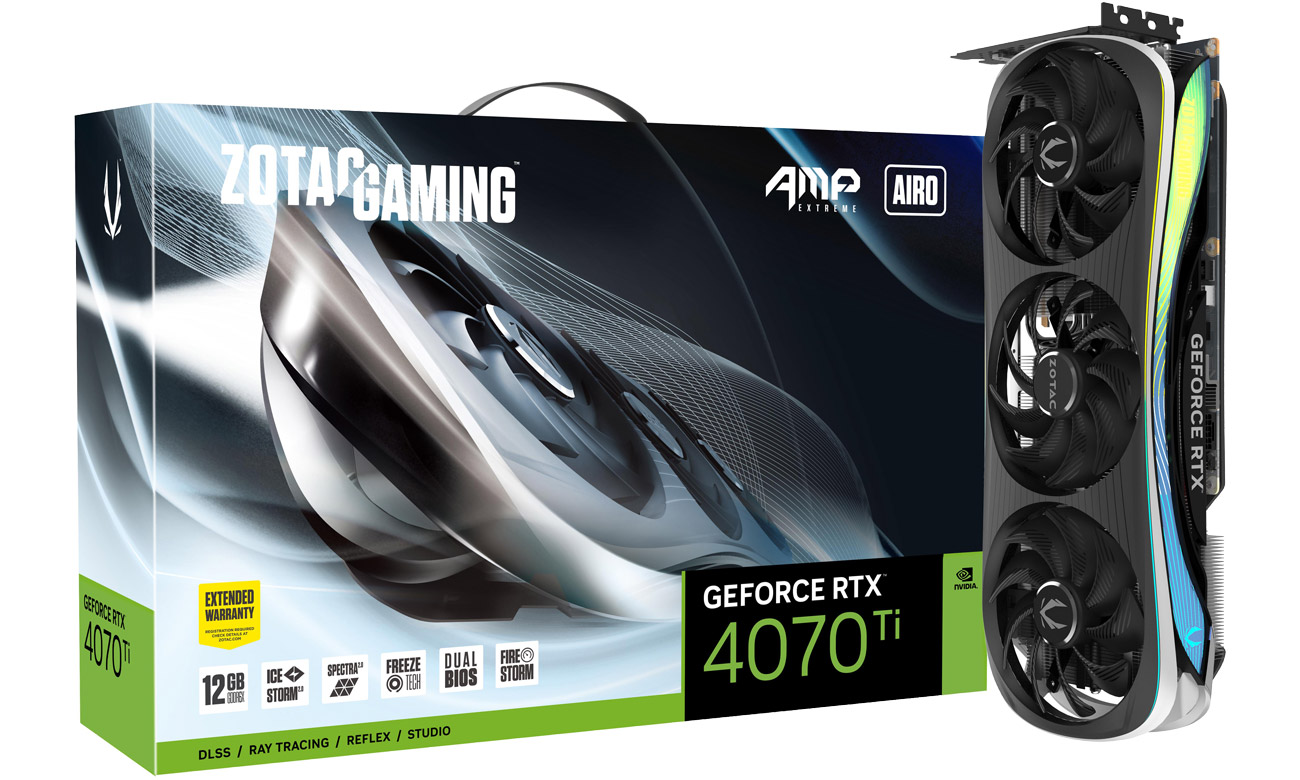 Zotac GeForce RTX 4070 Ti Gaming AMP EXTREME AIRO 12 GB GDDR6X