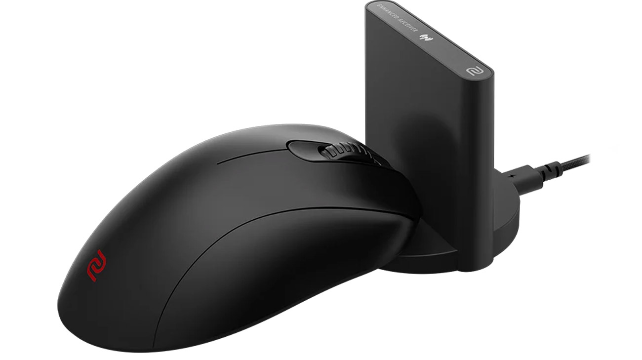 Zowie EC2-CW widok z boku, stacja ładowania i odbiornik