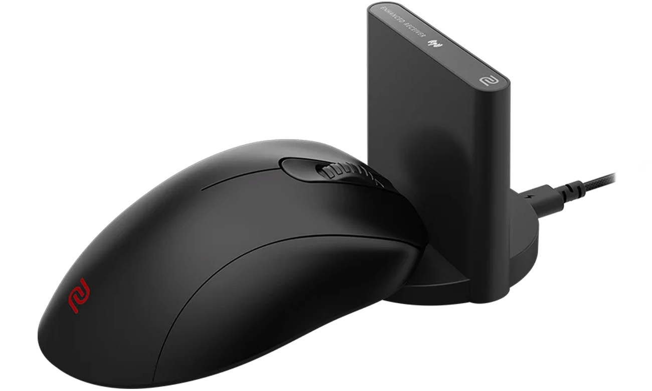 Zowie EC3-CW Seitenansicht, Ladestation und Empfänger