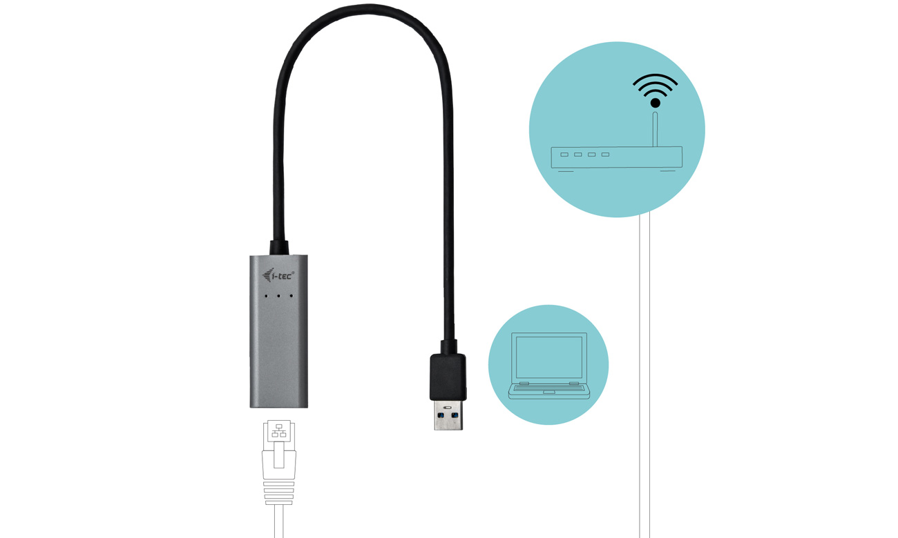 i-tec USB 3.0 Metall Gigabit Ethernet Adapter