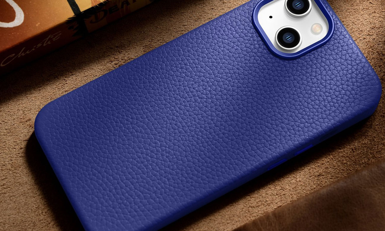iCarer Litchi Premium Leather Case für iPhone 14