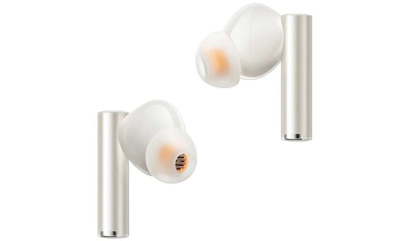 Słuchawki bezprzewodowe realme Buds Air 5 Pro Sunrise beige - Widok lewej i prawej słuchawki