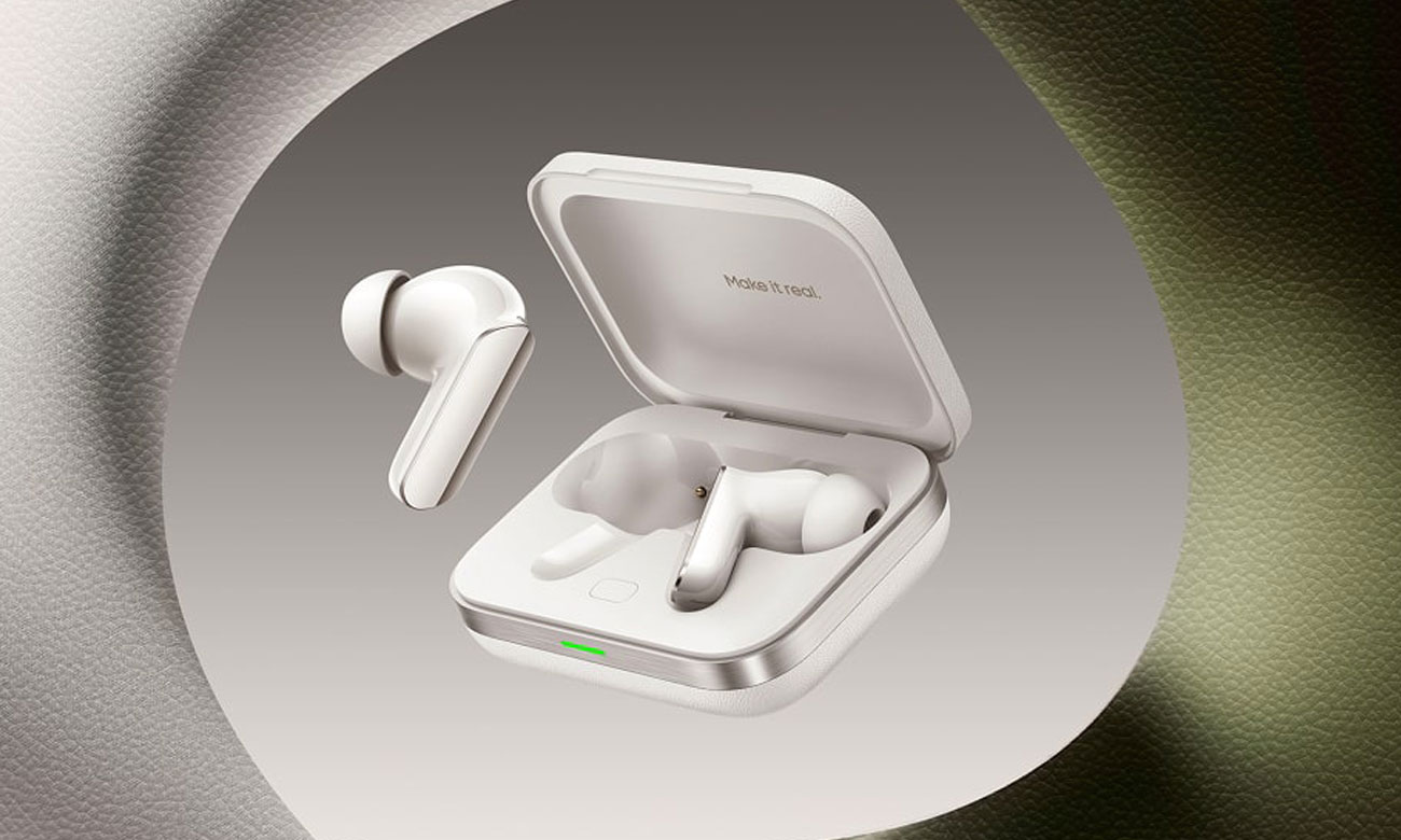 Drahtlose Kopfhörer realme Buds Air7 Pro Glory Beige - Grafik mit Hintergrund