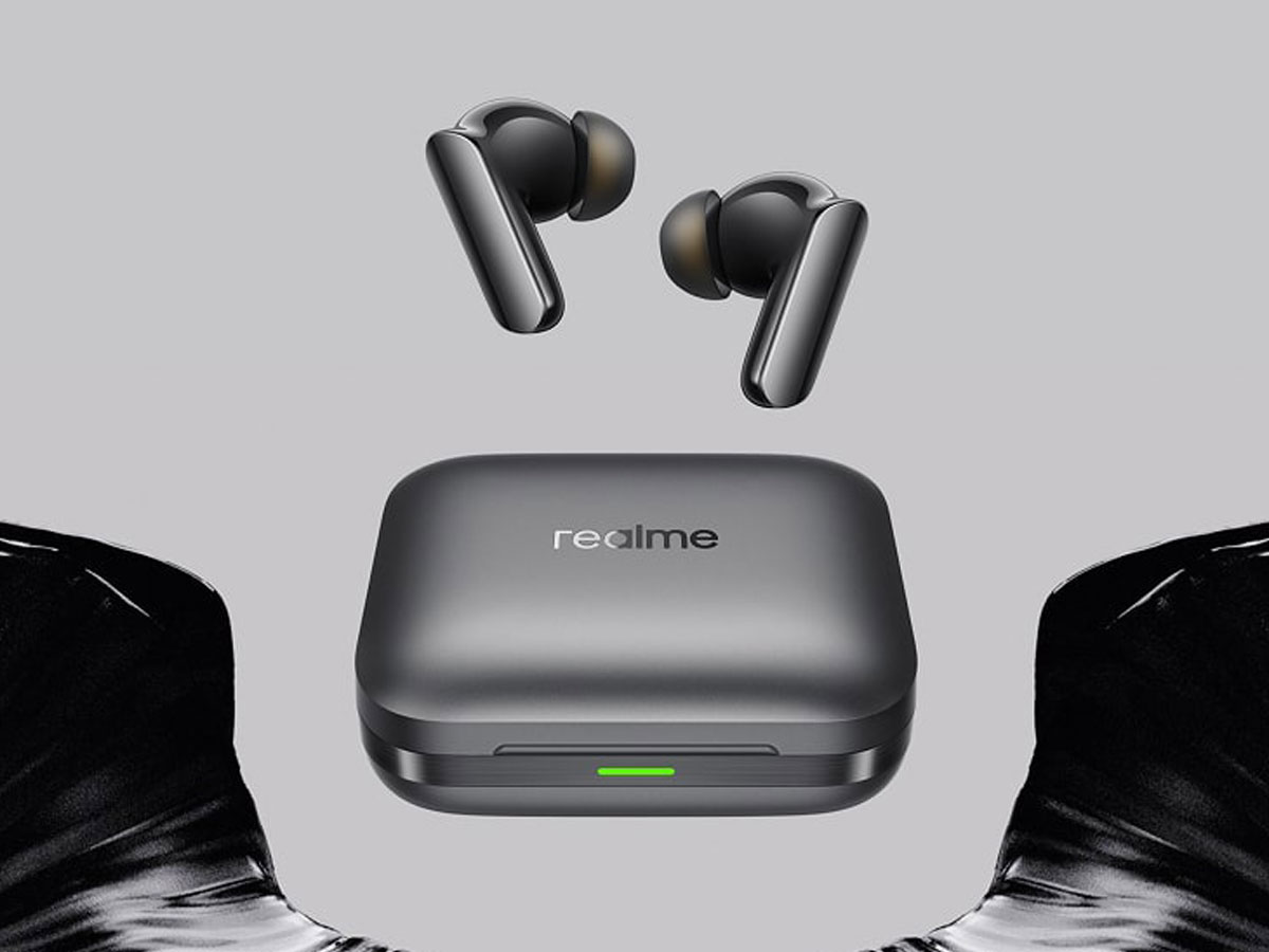 Słuchawki bezprzewodowe realme Buds Air7 Pro Metallic Grey - Grafika z tłem