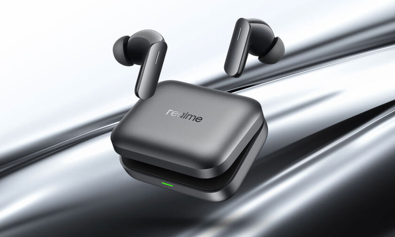 Słuchawki bezprzewodowe realme Buds Air7 Slate Grey - Grafika z tłem