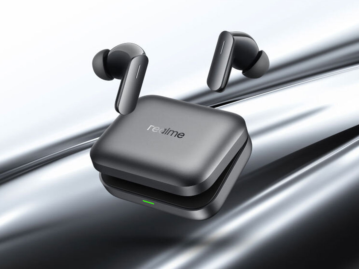 Słuchawki bezprzewodowe realme Buds Air7 Slate Grey - Grafika z tłem